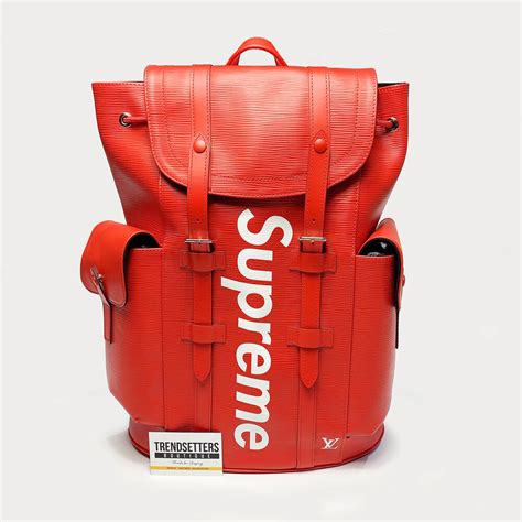 supreme lv satchel|authentic supreme backpack.